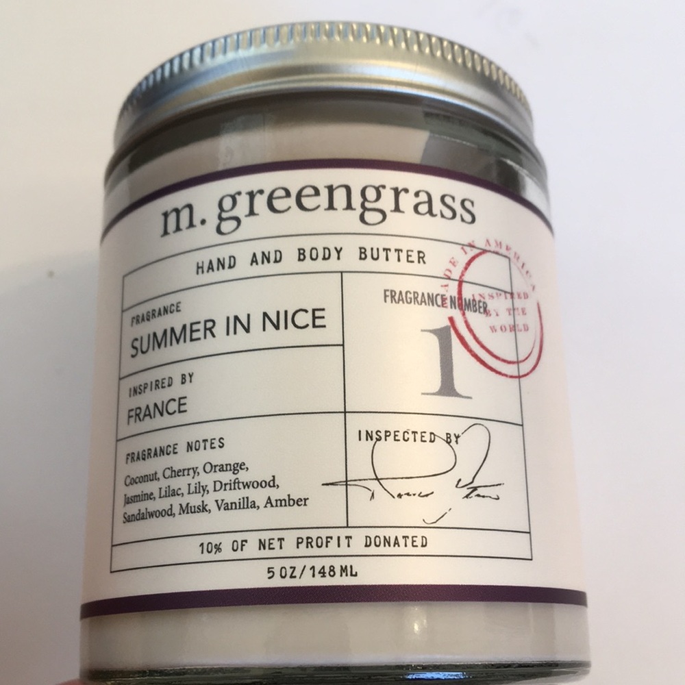 Anderson Liley- M. Greengrass hand and body butter
